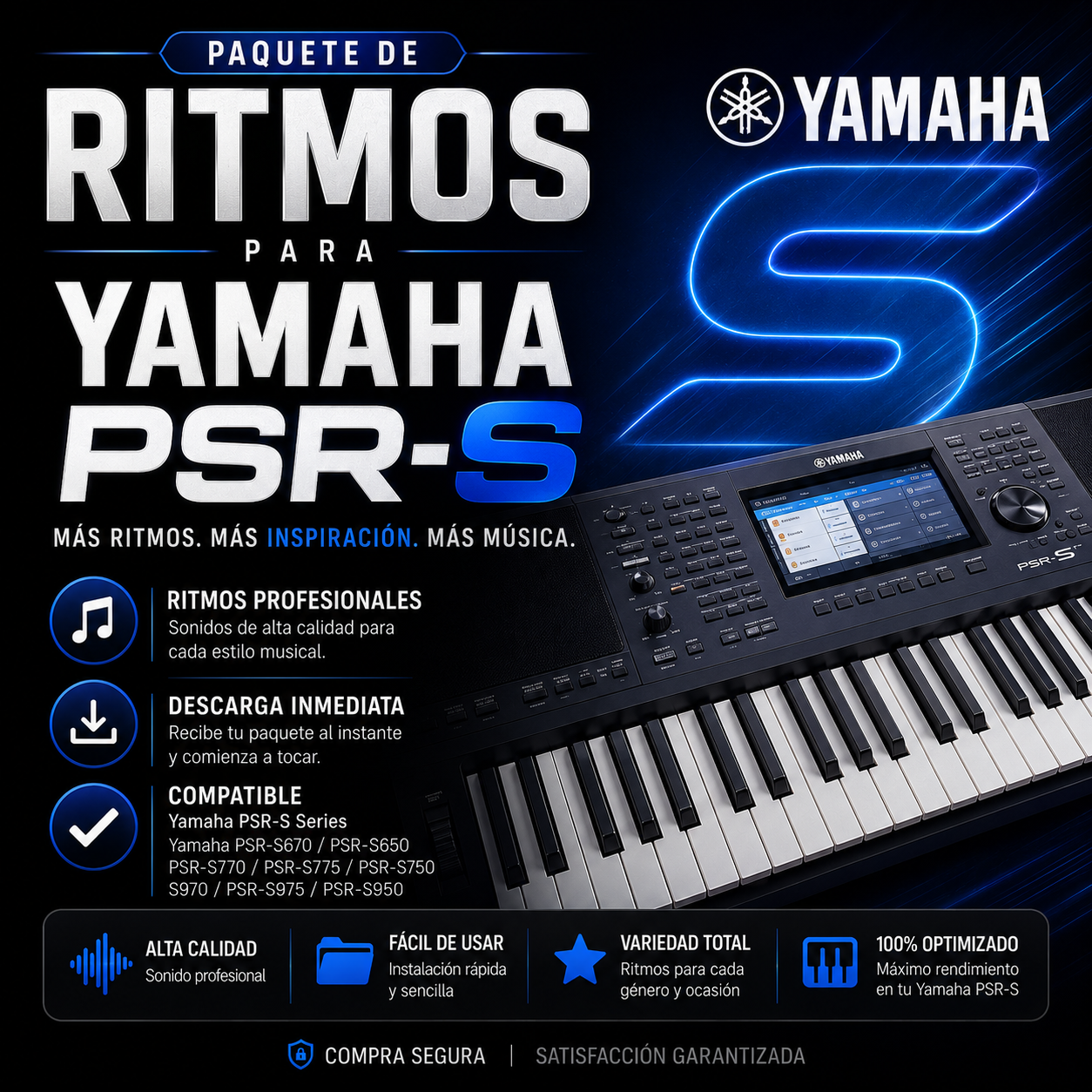 +100 Ritmos YAMAHA PSR-S