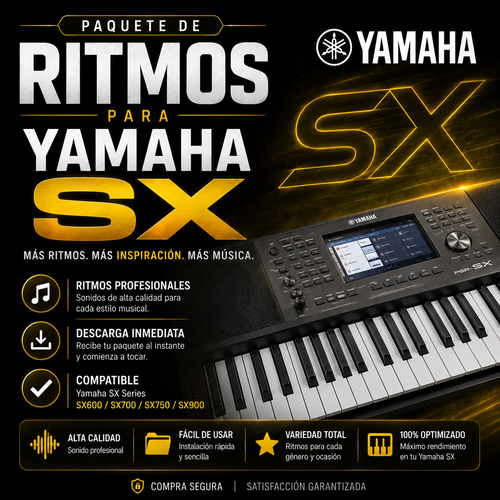 +100 Ritmos YAMAHA PSR-SX
